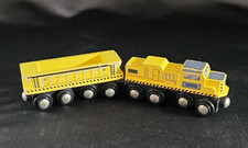 Circo Yellow Engine Wooden Train Compatible w Brio/Thomas