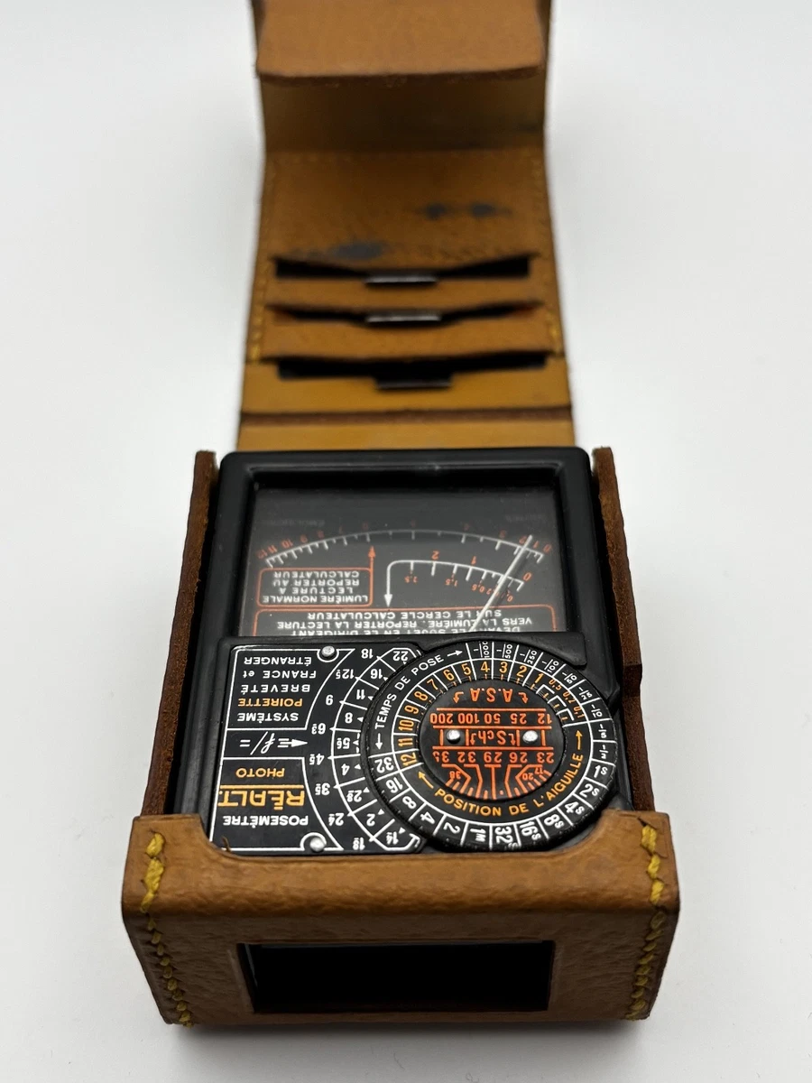 Posemètre Bakélite Tempophot Annees 1930 Etui cuir d'origine