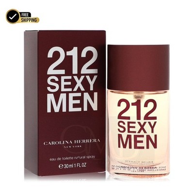 Carolina Herrera 212 Sexy Men Eau de Toilette Natural Spray 1.0 oz 30 ml for Men