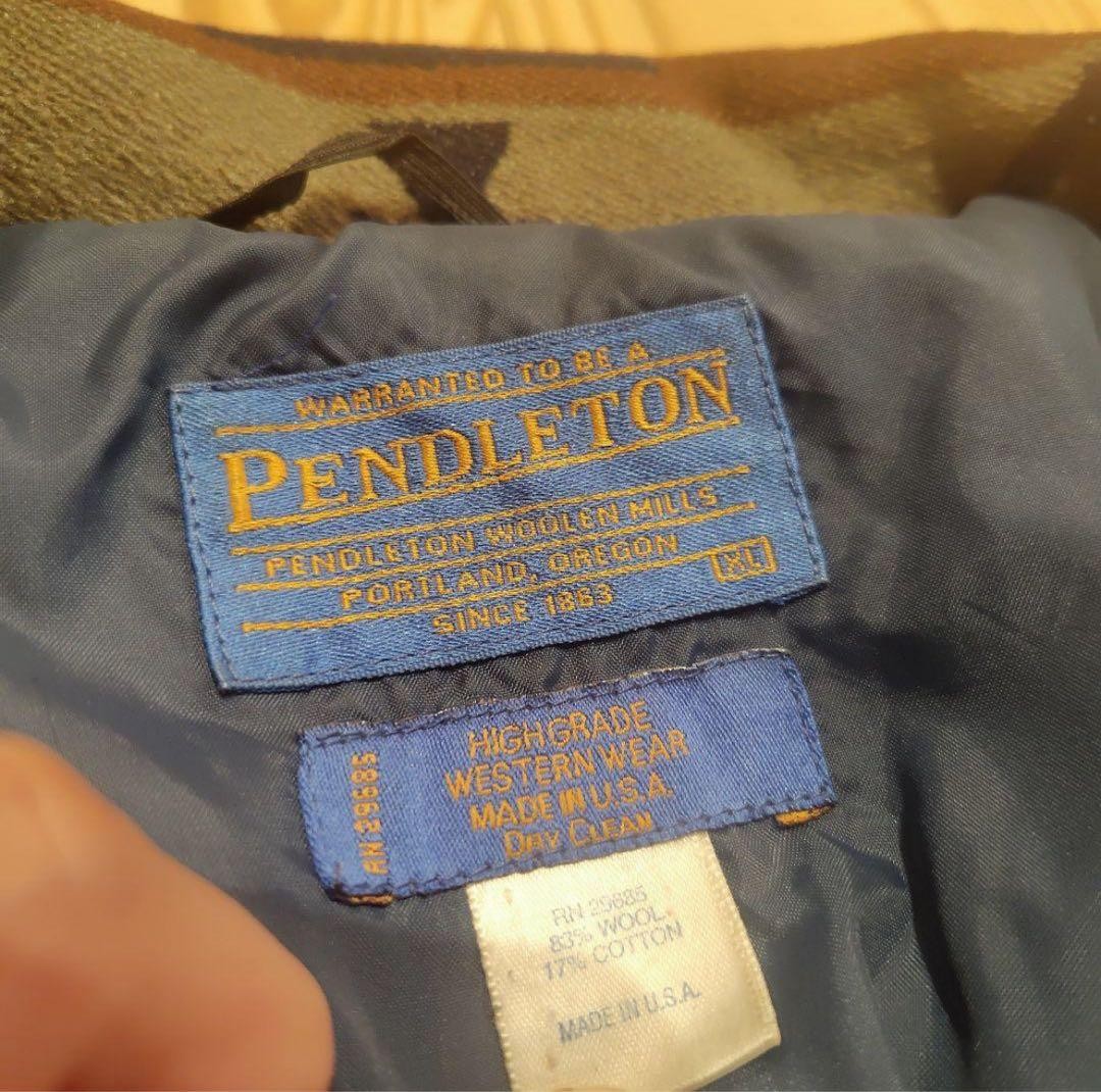 Pendleton Wool Jacket 90s Native Pattern Short Bo… - image 3