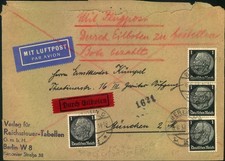 1937, schwerer Luftpost Eolbrief BERLIN - NPNCHEN