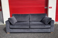Marks & Spencer’s Grey Velvet Sofa - Excellent Condition - Delivery Available