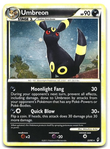 Umbreon Pokemon Call of Legends 22/95 LP