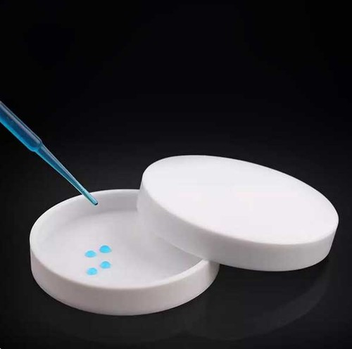 Placa de Petri sin tapa PTFE plato de cultivo sartén de evaporación vajilla de laboratorio - Imagen 7 de 7