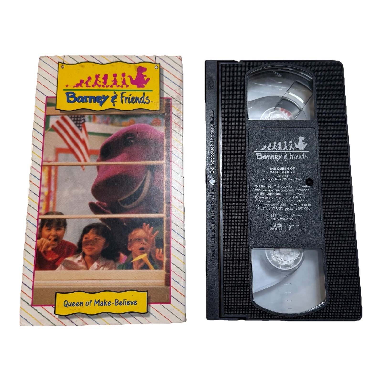 Barney & Friends: Queen of Make Believe VHS 1992 Time Life Video The Lyons Group