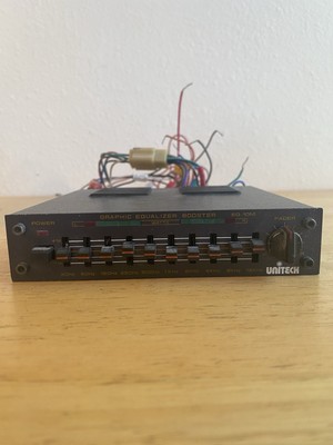 Vintage Unitech Stereo Graphic Equalizer Booster EQ-10 Band