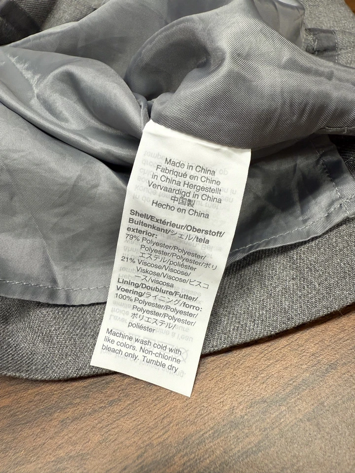 CrewCuts серый шерсти плиссированные юбки девочек размер 12 стороны молнии регулируемая талия - Изображение 4 из 4