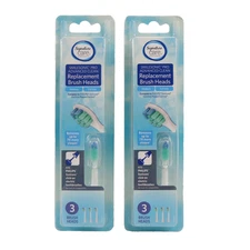 2 PK Signature Care Smilesonic Optimal Plaque Control Replacement Brush Head 3ct