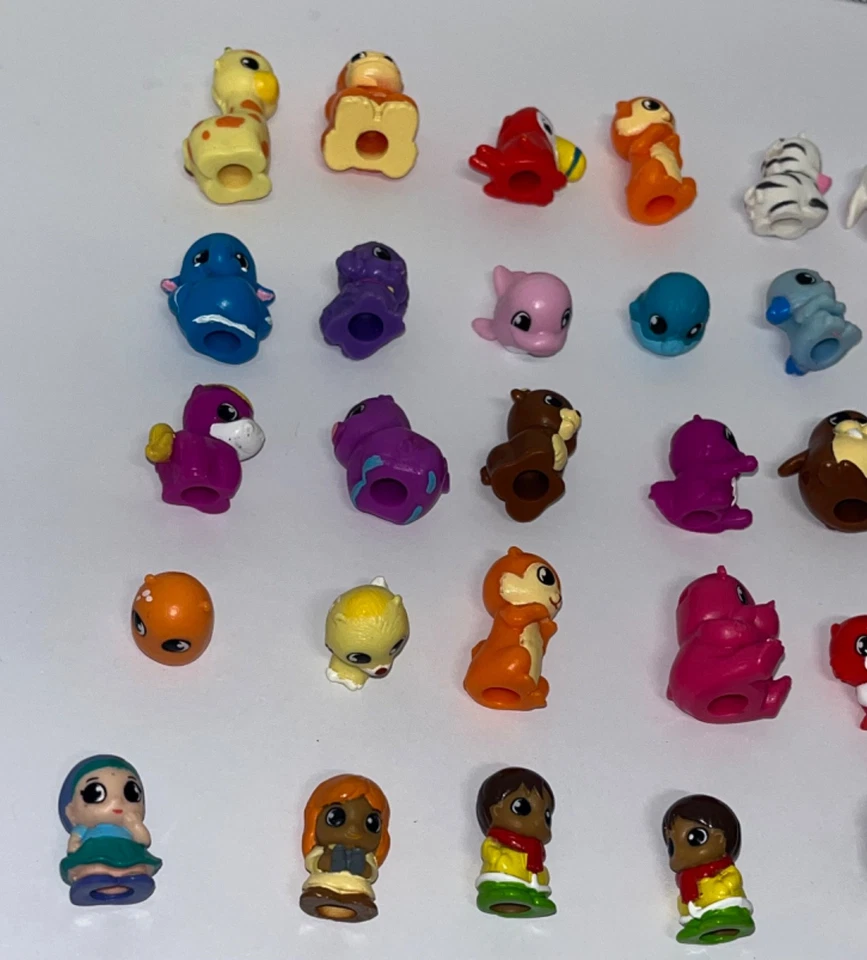 Lote de 40 figuras mixtas Squinkies Do Drops animales personas sombreros juguete Foto 3 de 4