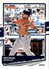 2020 Panini Donruss - Michael Brantley #116 Season Stat Line /311