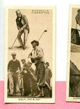 1937 STEPHEN MITCHELL CIGARETTES WONERFUL CENTURY TOBACCO CARD #36 GOLF