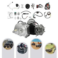 125cc 4-Stroke Semi Auto Engine Motor Kit w/ Reverse For Pit Buggy Quad Bike ATV