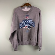 Vintage New England Patriots Superbowl XXXIX 2005 Crewneck Sweatshirt Large