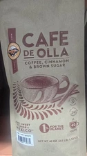 CAFE De OLLA Cinnamon Brown Sugar Spiced Mexican Dark Roast Coffee 2.5lb Bag