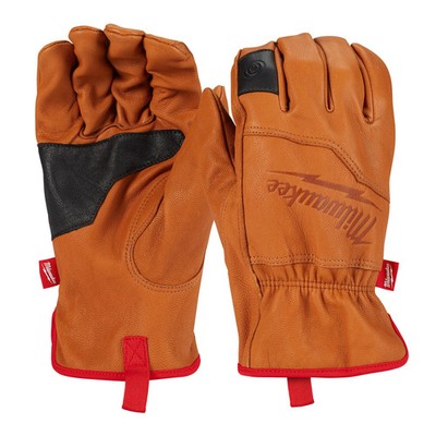 Milwaukee 48-73-0012 Goatskin Leather Gloves Large 9'' SMARTSWIPE Knuckle