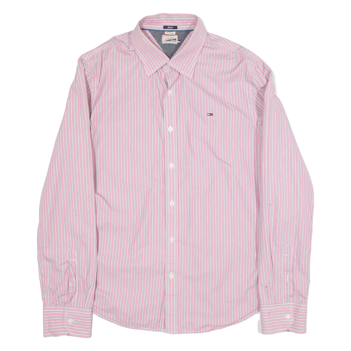 Cromoncent Camicia casual da uomo con bottoni a maniche