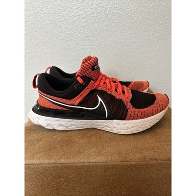 Size 8.5 Nike React Infinity Run Flyknit 2 Bright Crimson Black CT2357-600 Sz 14