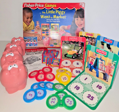 Fisher Price This Little Piggy Went To Market Preschool Game COMPLETE 1998 VTG