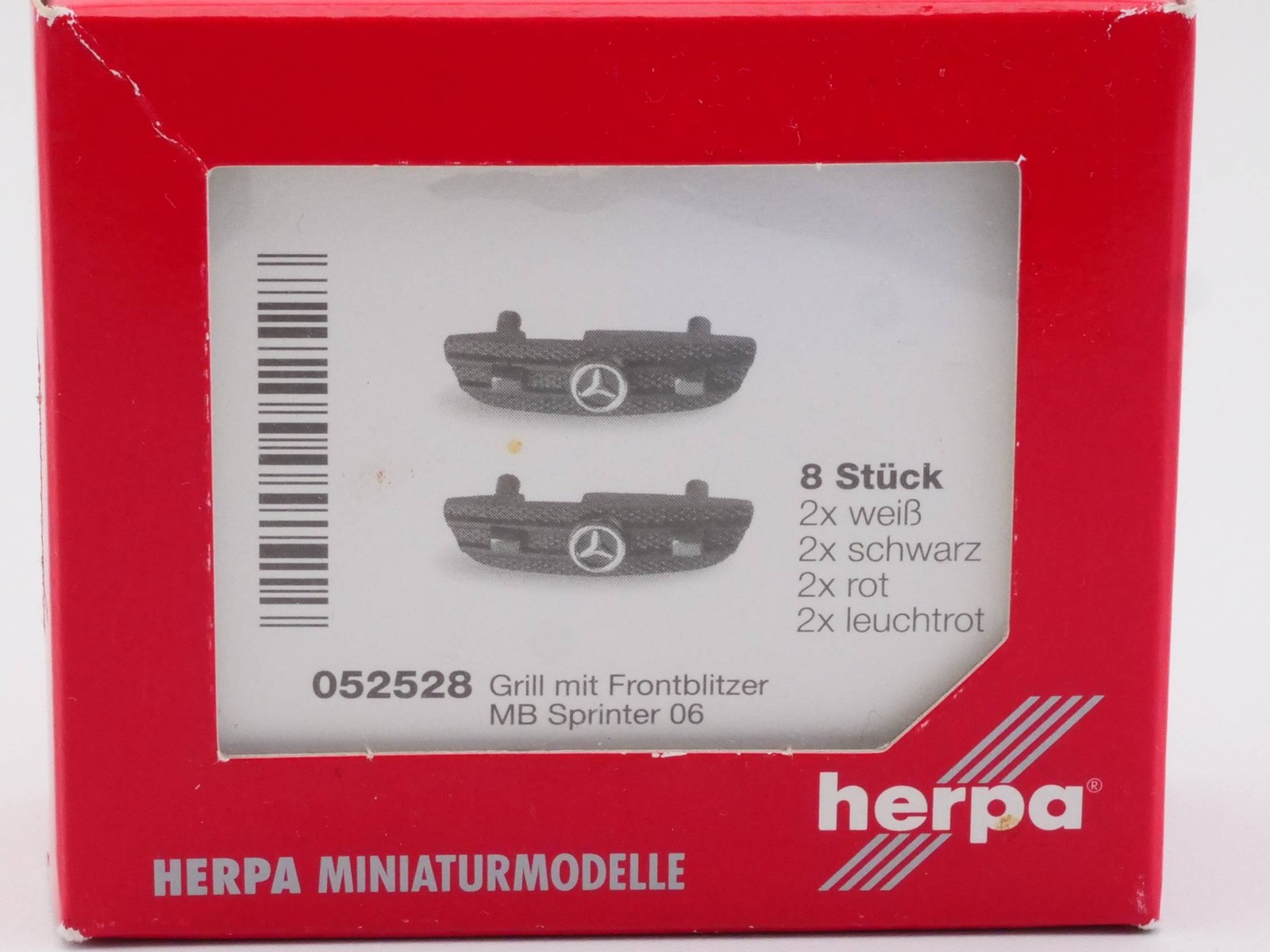 Herpa 052528 Accessory Grille MB Sprinter 06 Front Flashers Boxed 1705-03-14