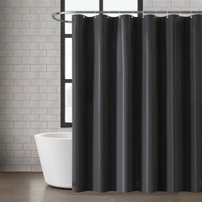8G PEVA Shower Liner with Metal Grommets 1-Piece Standard Shower Curtain in B...