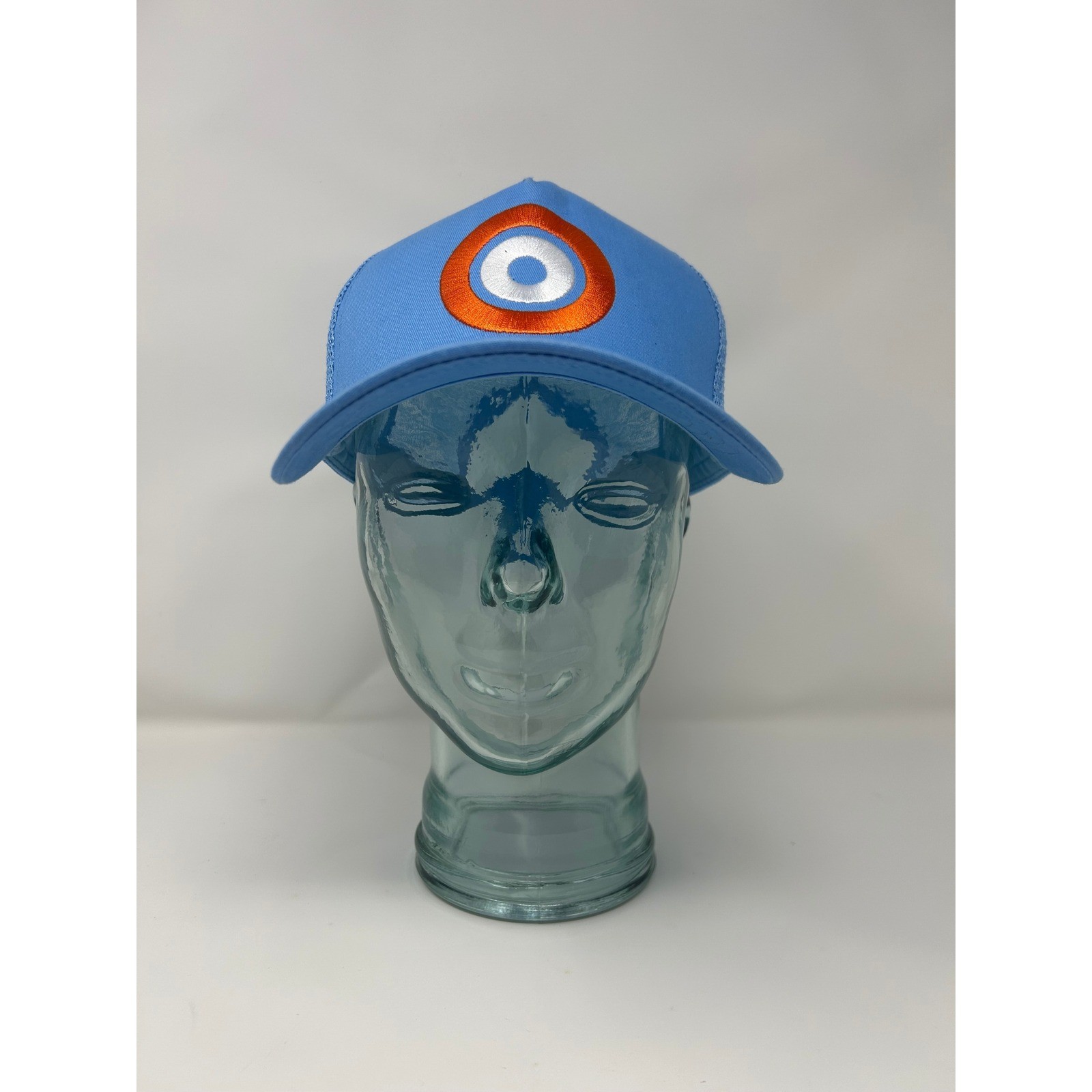 MM Rope Hat Mens Light Blue Mesh Back Trucker Snapback Target Logo Cap