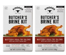 2- Boxes Kinder's Butcher’s Turkey Brine Kit With Brine Mix & Bag - 11.25 Oz  