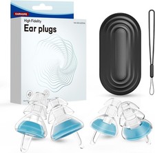 Concert Ear Plugs, 2 Pairs High Fidelity Earplugs with Carrying Case  Lanyard R