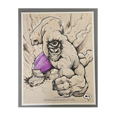 Hulk Exclusive Comicpalooza VIP Print 2015 James Linares Incredible Hulk