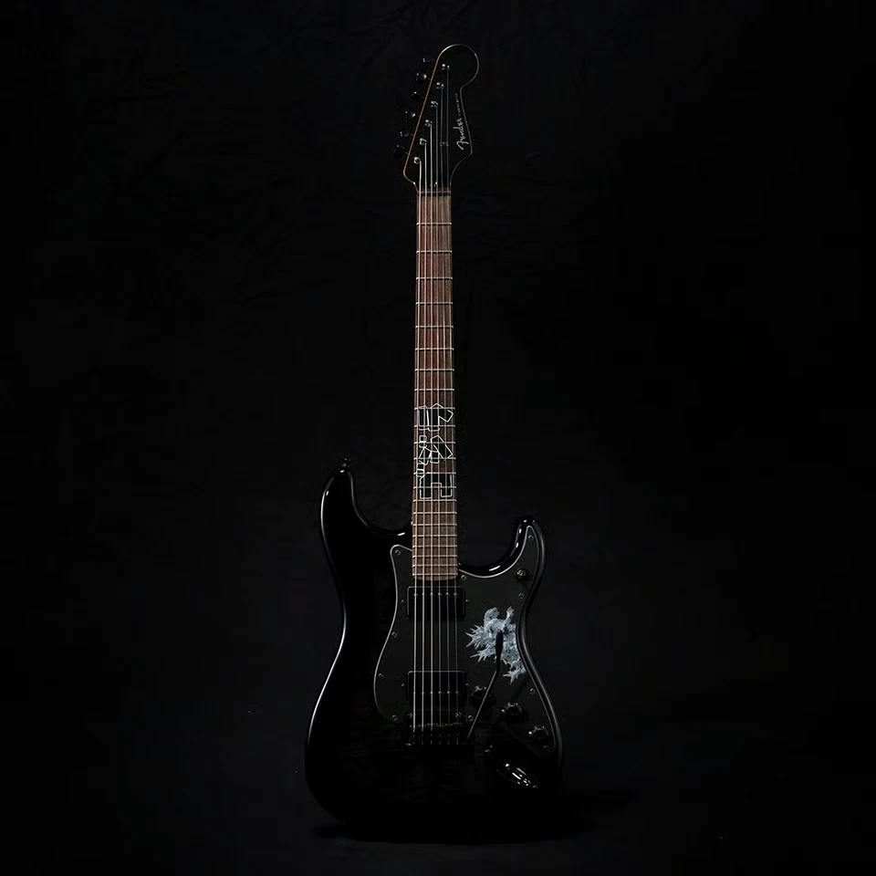 Fender Made in Japan Godzilla Stratocaster Godzilla Black front view