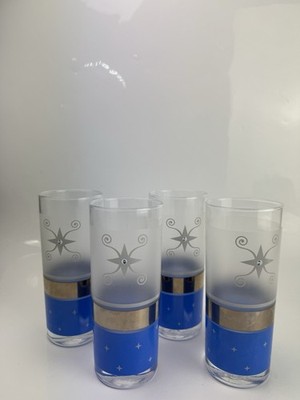 MCM Ocean Thailand Glas Becher Longdrink Atom Stern Design Set If 4