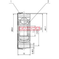 Kamoka Gelenksatz Antriebswelle Getriebeseitig FüR VW Polo 6N1 Seat Arosa 6H