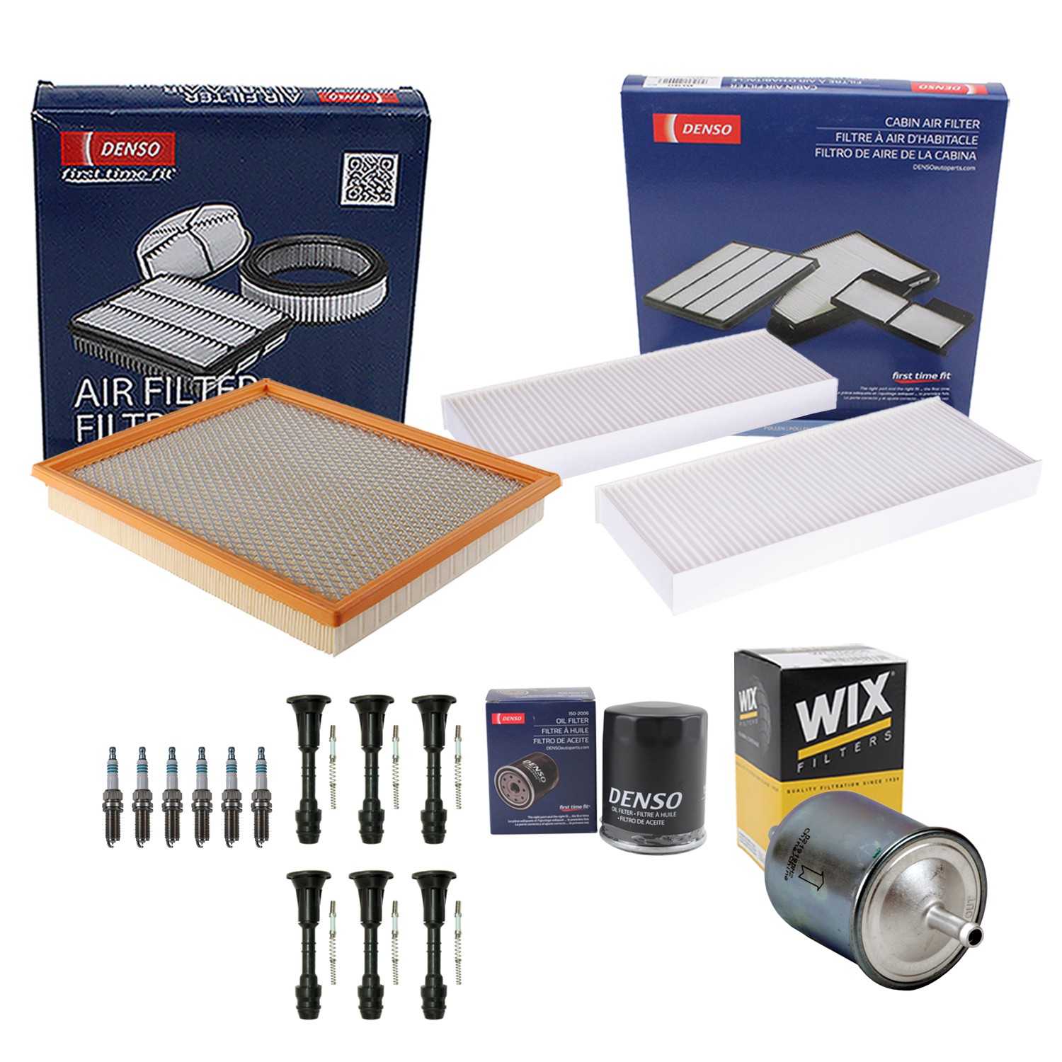 Denso Tune Up Kit 6 Spark Plugs  Boots Kit for Nissan Frontier 4.0 V6 VQ40DE