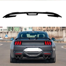 For Ford Mustang 2024-2026 Glossy Black Dark Horse Style Spoiler Wing ABS