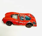 Hot Wheels Redline 1973 Porsche P-917 Red Enamel Metal Base Made In Hong Kong