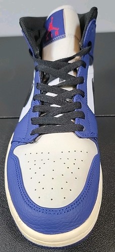 RAREš„ Nike Air Jordan 1 Retro Mid SE Deep Royal Blue 2018 Size 10.5 852542-400 - Picture 6 of 13