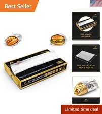 Pre-Cut Aluminum Foil Sheets 200 Count   12 x 10.75 Inches Pop-Up Foil Sheets...