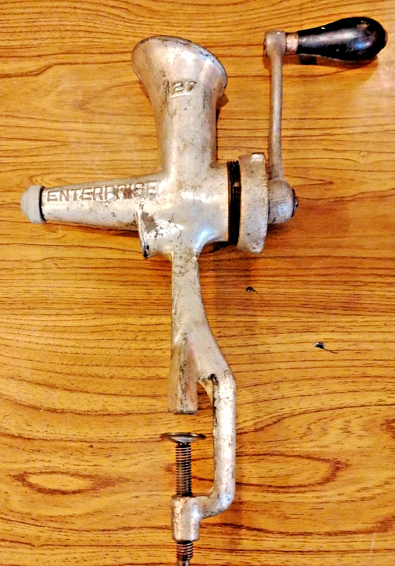 Vintage Health Fountain   Enterprise Meat Grinder Chopper No. 27. Very rare