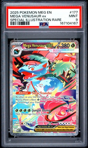 Mega Venusaur ex graded PSA 9 for sale on eBay