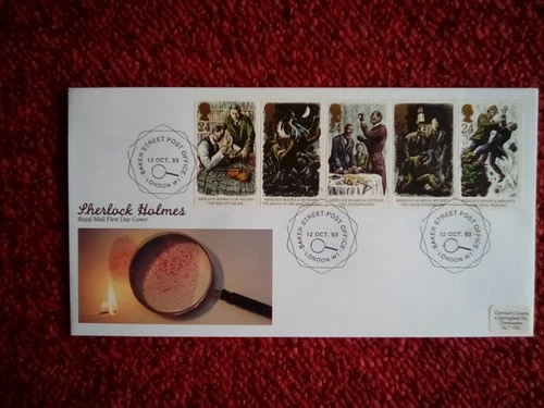 GB FDC 1993 SHERLOCK HOLMES BAKER STREET POST OFFICE SPECIAL P/MARK