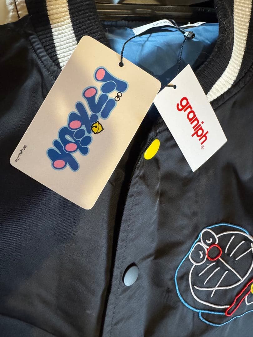 Graniph Doraemon Panic Bomber Jacket Collaboratio… - image 4