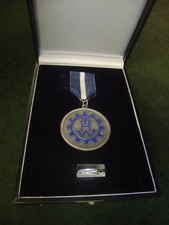 THW Medaille + Etui Dank und Anerkennung  Speicherfund