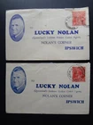 AUSTRALIA  QUEENSLAND- 1935 2 X UNUSUAL   LUCKY NOLAN  COVERS.