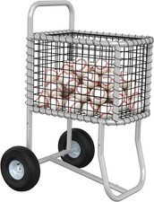 Sports Baseball Cart with Wheels, Large Softball Caddy Ball Holder, Holds up to
