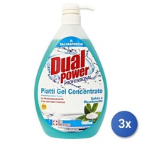 3X Dual Power FlüSsigreiniger 1000 Ml Spender Salbei/Backnatron Blau Kunststoff