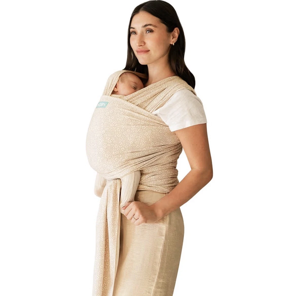 Moby Wrap Elements Baby Wrap Carrier Infant Sling Carrier - Costal Blooms