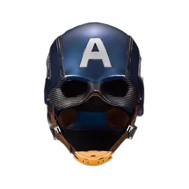 Avengers Captain America Helmet 1:1 Wearable Mask Cosplay Prop Halloween Helmets - Image 2 of 4
