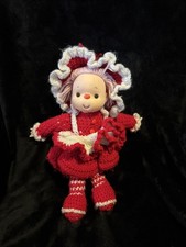 Vintage 80s Crochet Strawberry Shortcake Doll