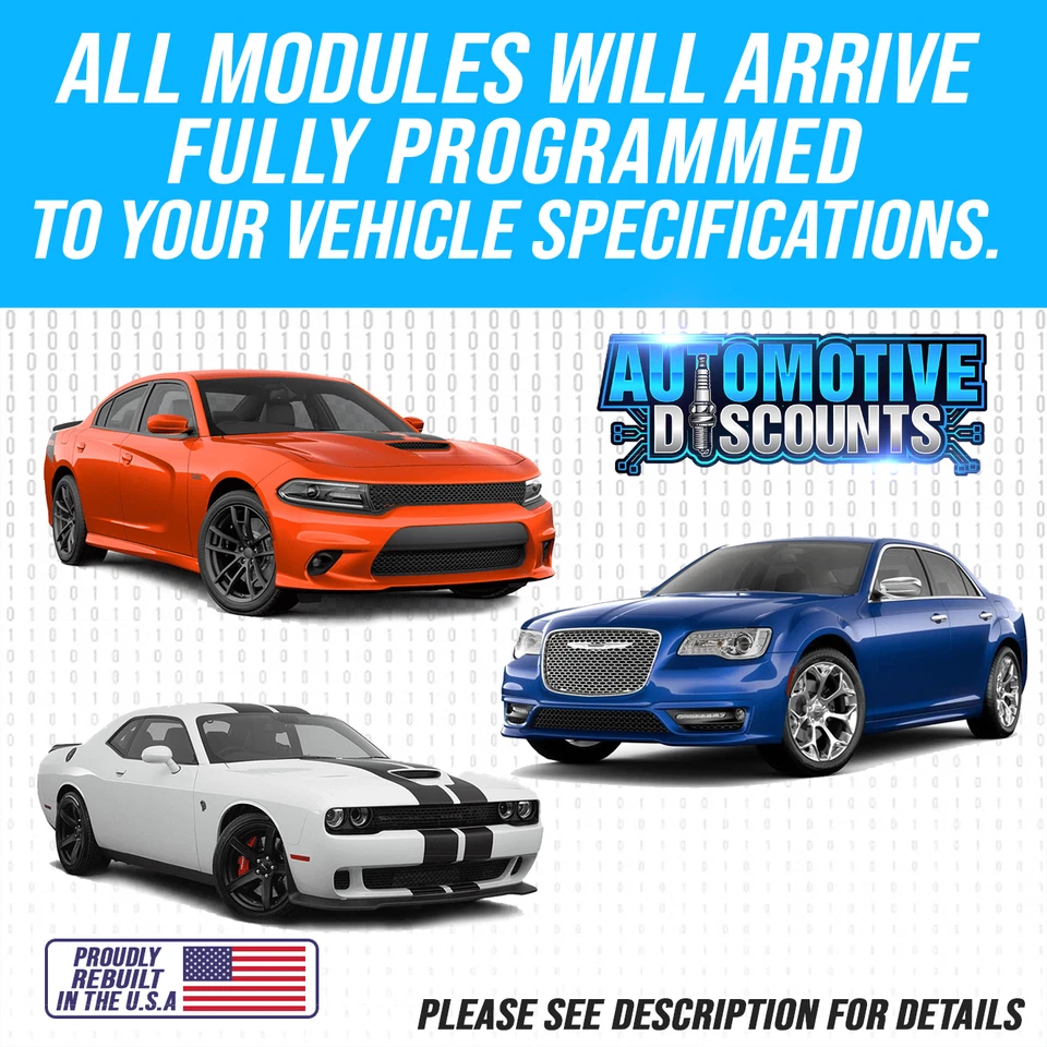 Dodge Charger 2013 5,7 L ecu ecm pcm motor computadora plug & play 05150696ac Foto 2 de 4