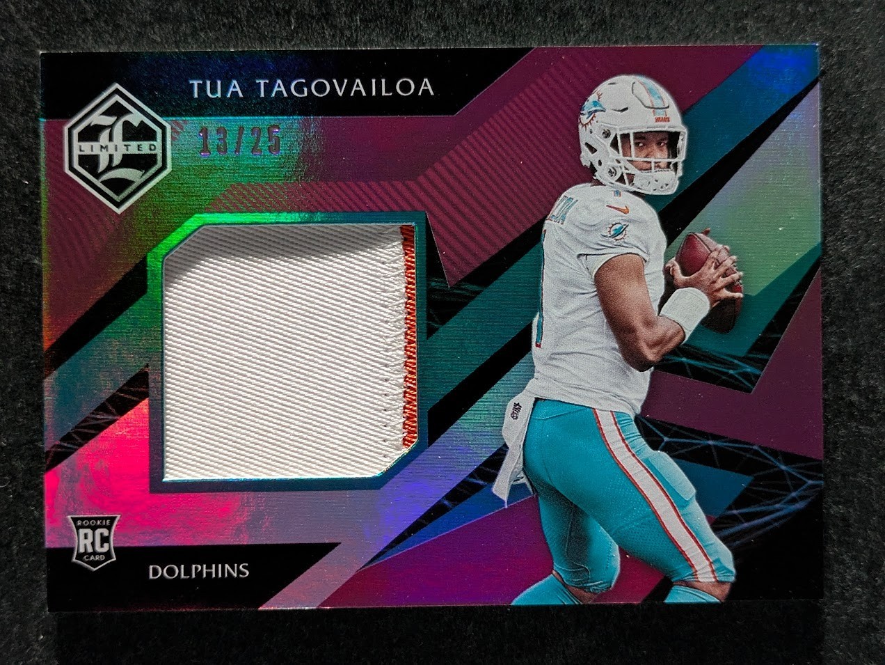 Tua Tagovailoa Panini Limited Rookie Jumbo Jerseys #RJTT Ruby Spotlight