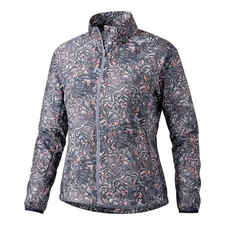 Athleta Run With It Jacket Kinetic Abstract Multi Print Full Zip Running Medium